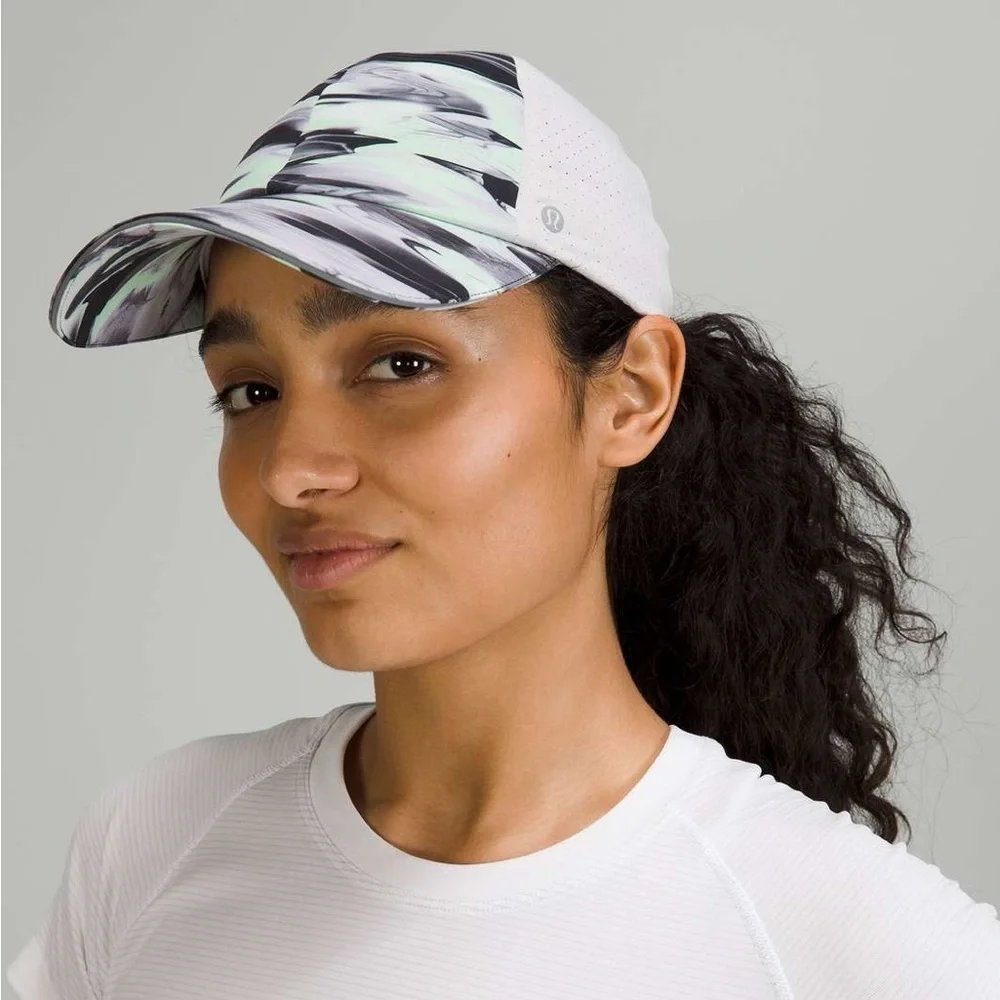 Lululemon Fast Free Run Hat W9EH3S Green Black Gray One Size